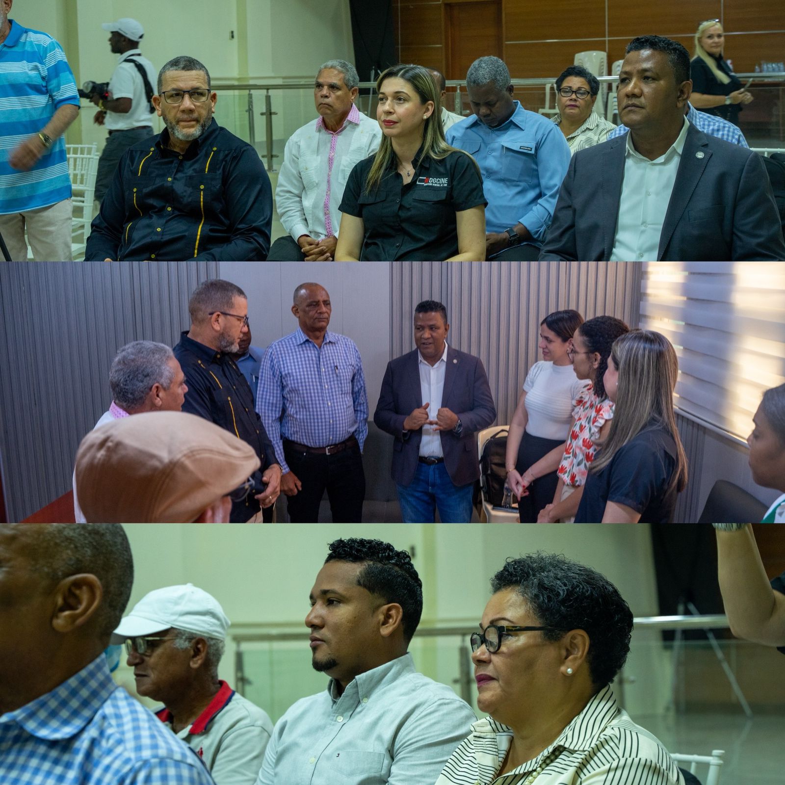 Alcalde municipal se reúne directora DGCINE y subdirector Pro-Industria.